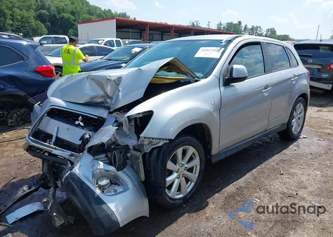 2013 Mitsubishi Outlander Sport Es from USA, damaged, VIN 4A4AR3AU2DE012889